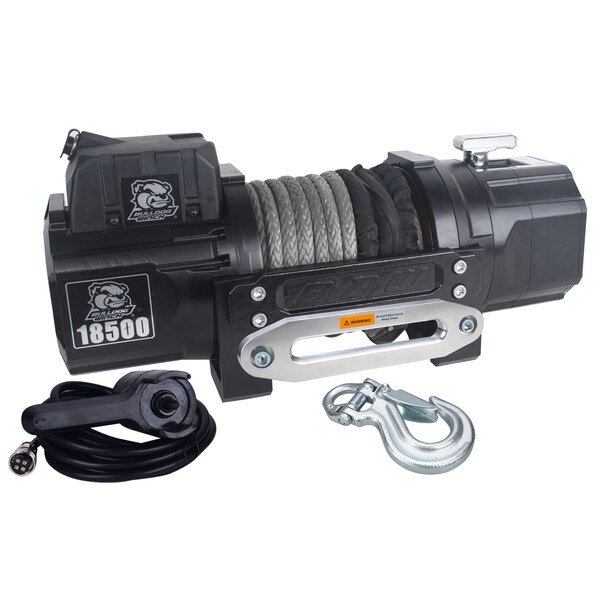 18500lb HD Synthetic Rope, Bulldog Winch, Mfr#: 10060